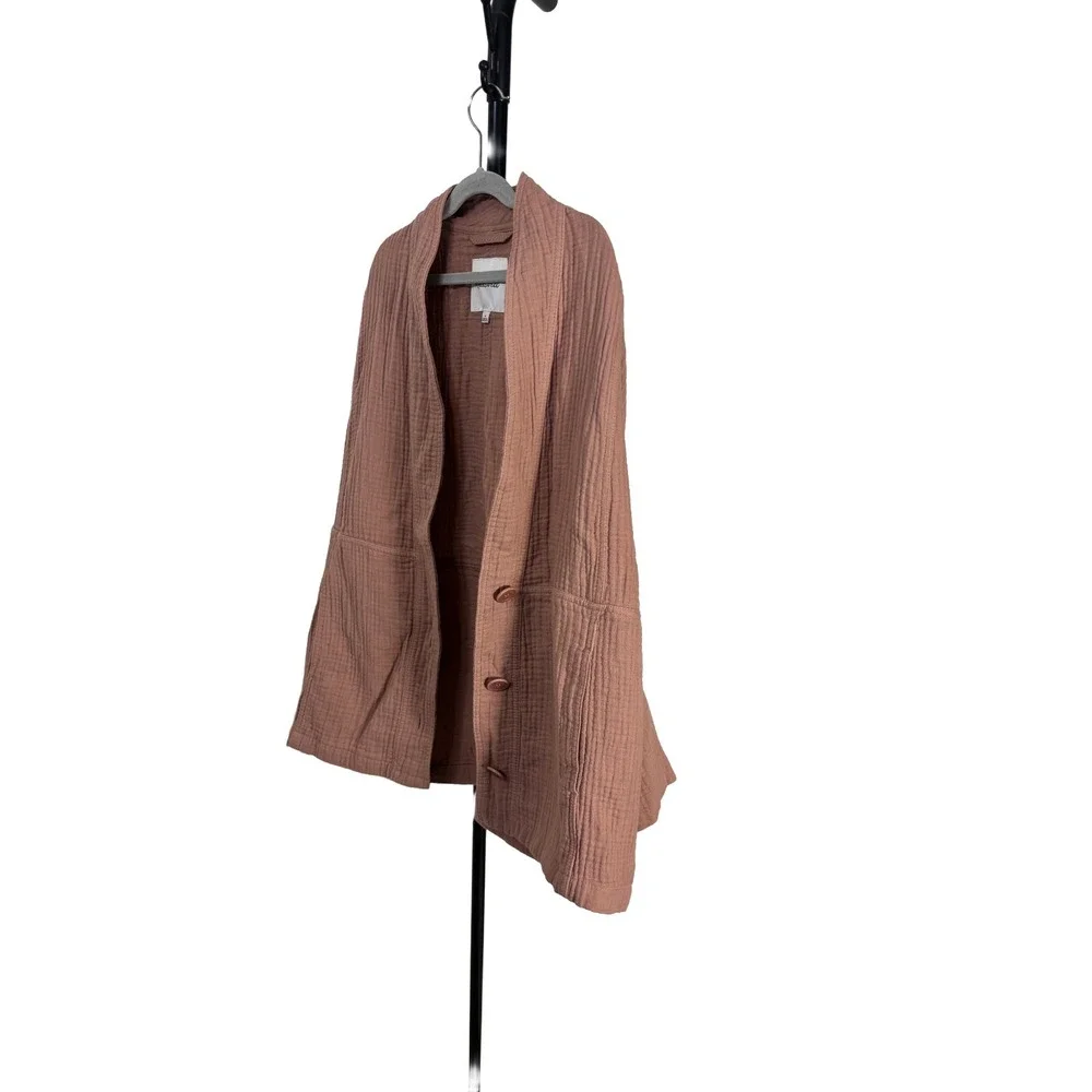 Madewell Lightspun Robe Jacket Dusty Rose Brown Pink Womens Small Lightweight‎